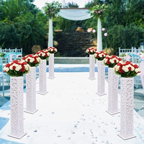 8PCS Wedding Flower Columns with LED Lights Decorations