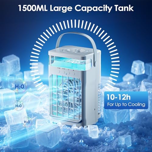 Fioge Portable Air Conditioner with 3 Speeds 3 Modes