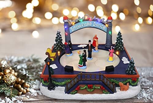 Animated Christmas Village Ballroom Dance Figure