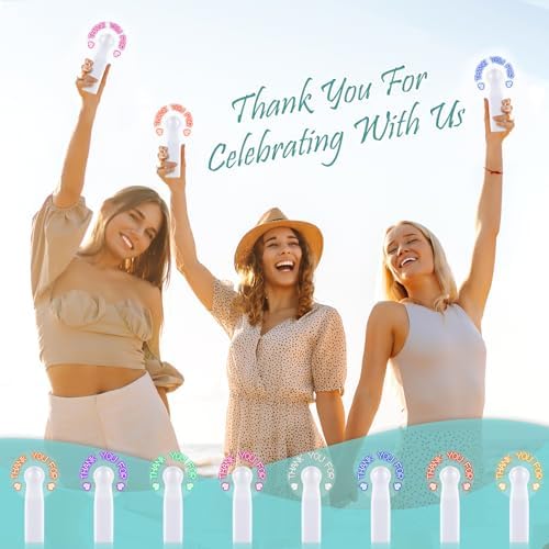 96 Pcs Mini LED Handheld Fans Bulk for Summer Parties