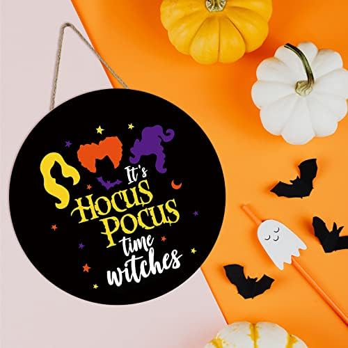 Halloween Hocus Pocus Door Sign Witches Welcome Decor