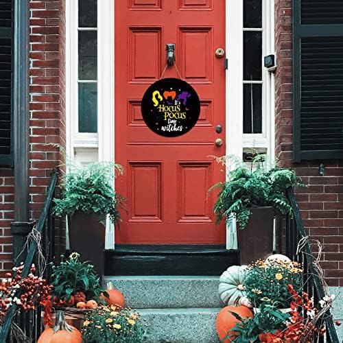 Halloween Hocus Pocus Door Sign Witches Welcome Decor