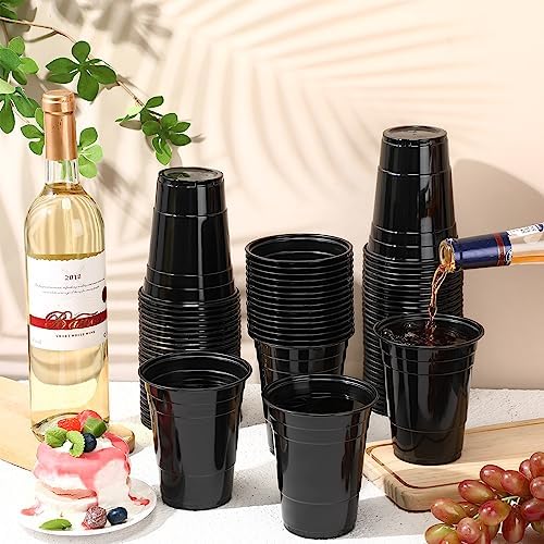 Lounsweer 100 Pack 16 oz Plastic Cups for Parties 1