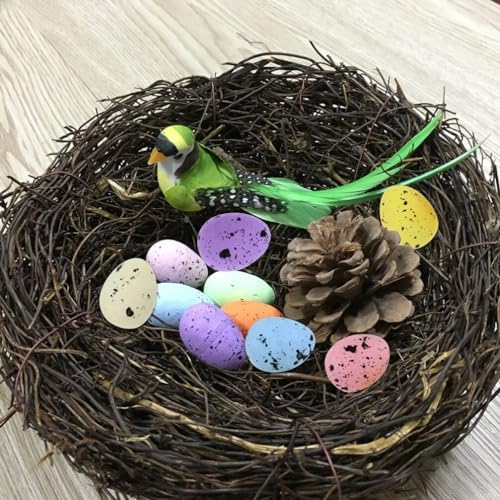 50pcs Speckled Foam Easter Eggs for DIY Crafts and Vase Fillers