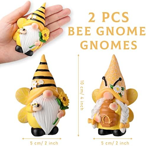 Chunful 2 Pcs Bee Gnome Coffee Bar Decor
