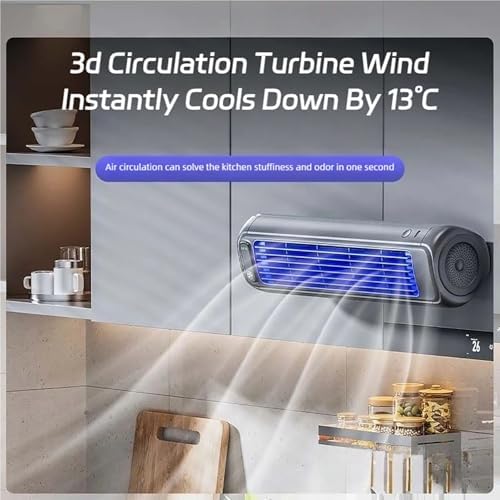 Imwing Cooling Ace Tower Fan 3 Speeds Adjustable USB Rechargeable Gray