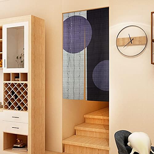 LIGICKY Japanese Noren Door Curtain with Circle Pattern