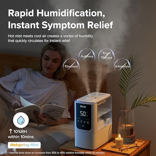 LEVOIT 3-in-1 Air Purifier Humidifier with Remote Control