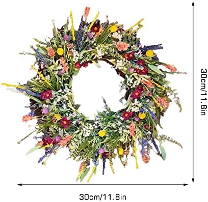 Texas Wildflower Wreath for Front Door Decorations 1