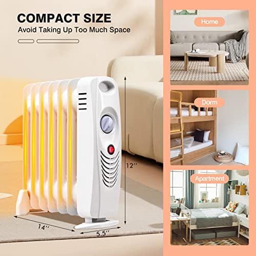 ORALNER Oil Filled Radiator Heater 700W Portable