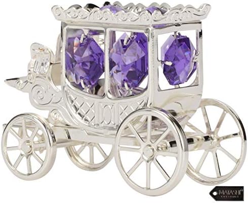 Matashi Princess Carriage Ornament with Crystals 1