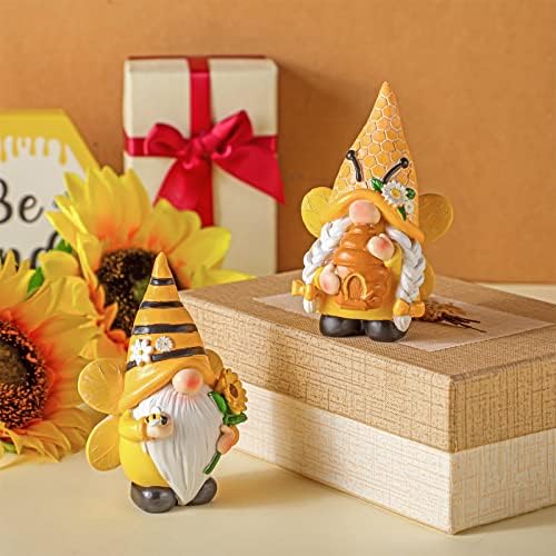 Chunful 2 Pcs Bee Gnome Coffee Bar Decor