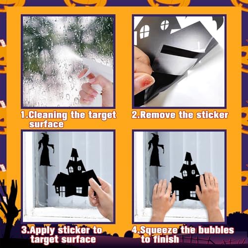 99PCS Hocus Pocus Decorations Halloween Window Stickers