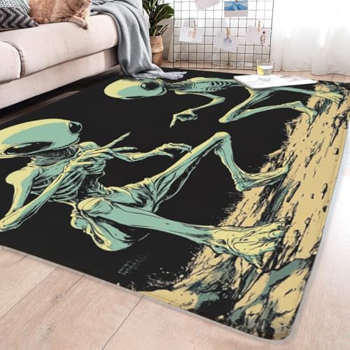 Alien Rug with Humorous Alien Accusation Design 24x36 Inch Area Rug