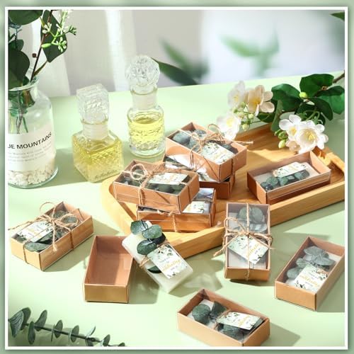 50 Piece Eucalyptus Scented Soap Wedding Favor Set 1