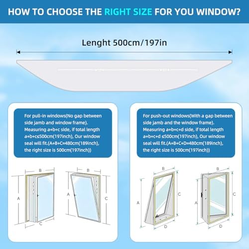 Travelbac Portable AC Window Seal Kit with 5M Length