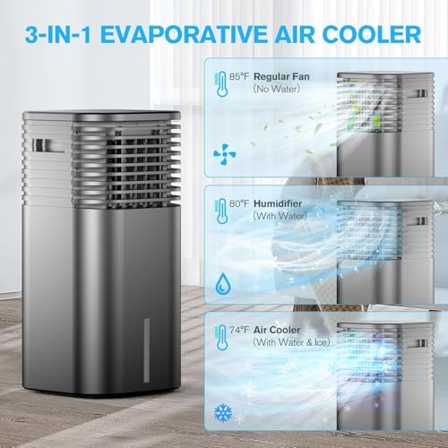 24 Incher Windowless Portable AC with 15H Timer and 120 Oscillation