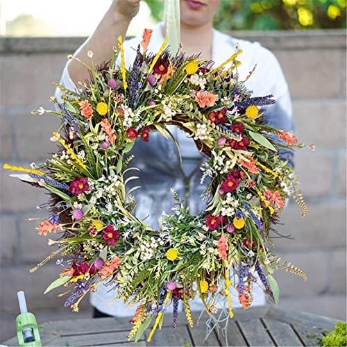 Texas Wildflower Wreath for Front Door Decorations 1