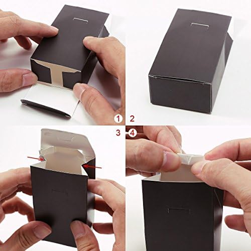 Rbenxia Wedding Favor Boxes 100pcs Candy Gift Box with Ribbon