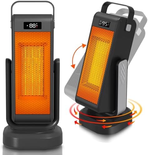 2024 Upgraded PTC Space Heater with 3D Oscillation