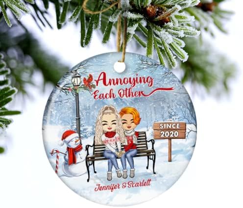 Personalized Annoying Each Other Since Christmas Ornament 1