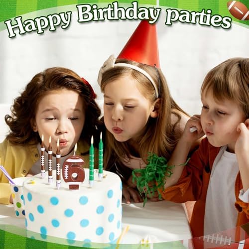 Photect Football 9th Birthday Candle Cake Topper Decorations
