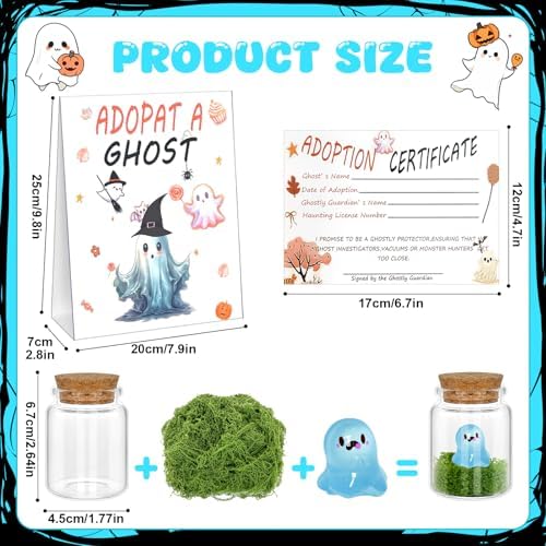 38 Pcs Adopt a Ghost Halloween Party Favors Set 1