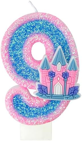 Zlongron Number 9 Birthday Candle Decor