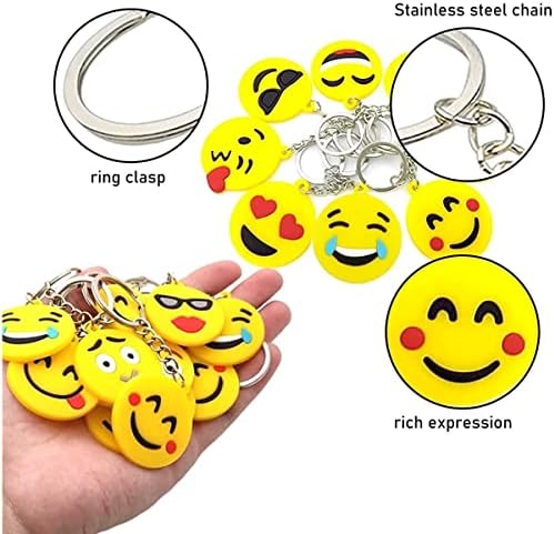 64 Pack Mini Emoticon Keychain Plush 1