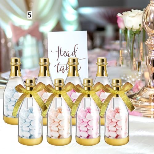 Frcctre 48 Pack Golden Mini Champagne Bottles for Parties