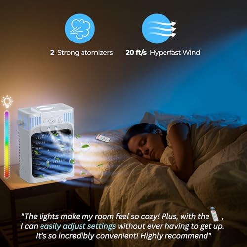 Portable Air Conditioner with 3 Speeds and 3 Mist Settings 1