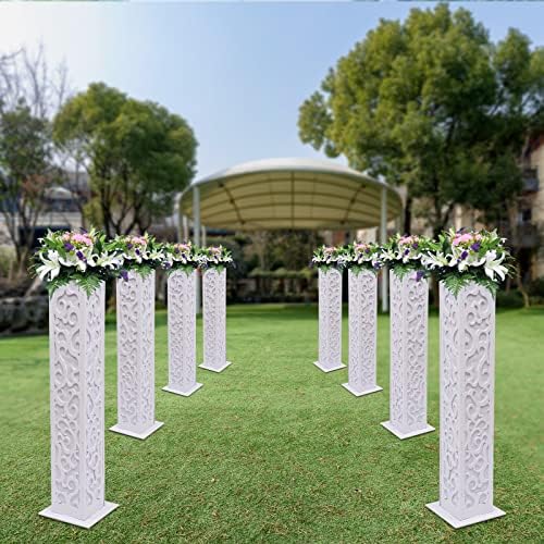 8PCS Wedding Flower Columns with LED Lights Decorations