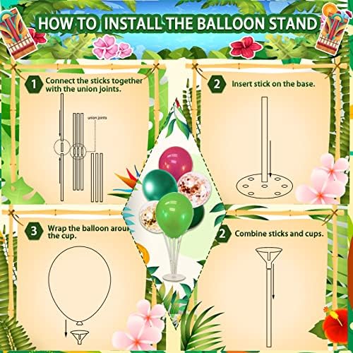 UJoyant 323 Piece Hawaiian Party Decor Kit