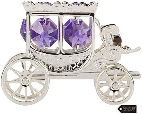 Matashi Princess Carriage Ornament with Crystals 1