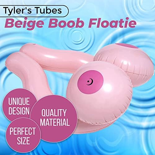 Tylers Tube Pink Boob Inflatable Float for Adults