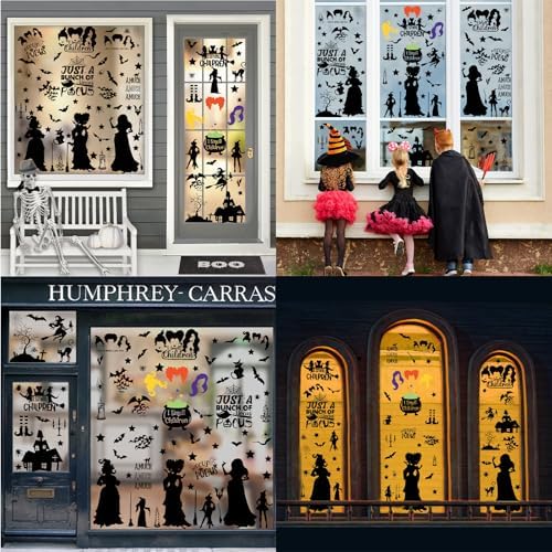 Hocus Pocus Halloween Window Stickers 91 Pcs Value Pack