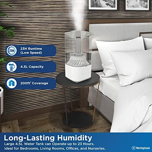 Westinghouse Cool Mist Humidifier with LED Light and Touch Controls 1