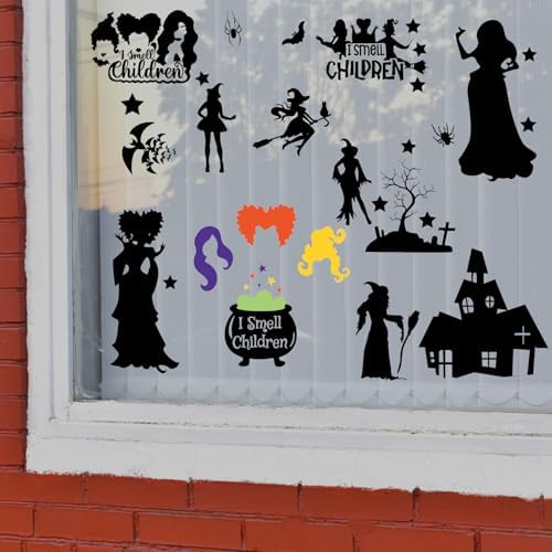 99PCS Hocus Pocus Decorations Halloween Window Stickers