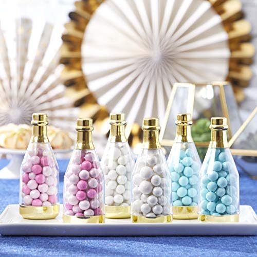 Kate Aspen Metallic Champagne Bottle Container Set of 12 1