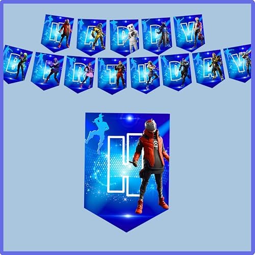 Gaming Party Supplies Birthday Decoration Set 142 Pack