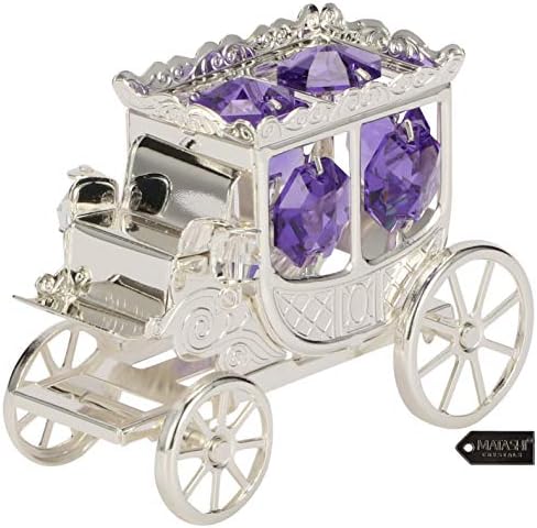 Matashi Princess Carriage Ornament with Crystals 1