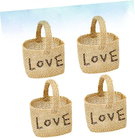 4Pcs Decorative Linen Bags for Wedding Party Supplies 1