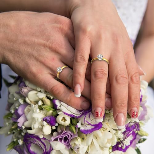 72 Pcs Adjustable Gold Diamond Rings for Bridal Shower