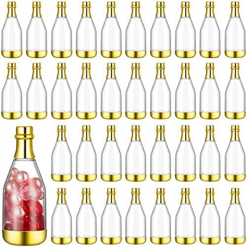 Cunhill 54pcs Gold Champagne Candy Bottles for Party Favors