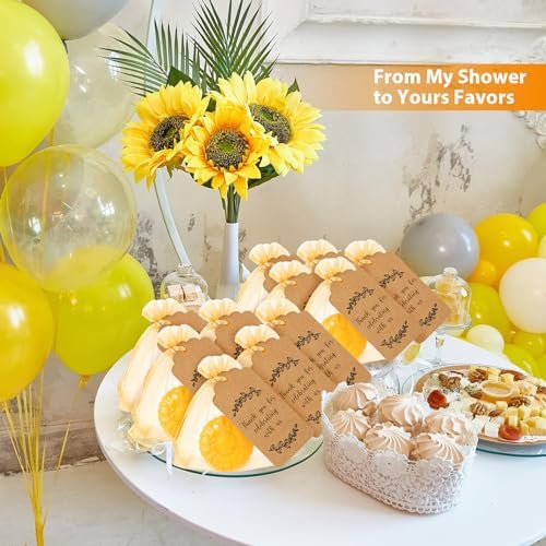 Demissle 50 Pack Sunflower Soap Favors Fall Wedding Decor