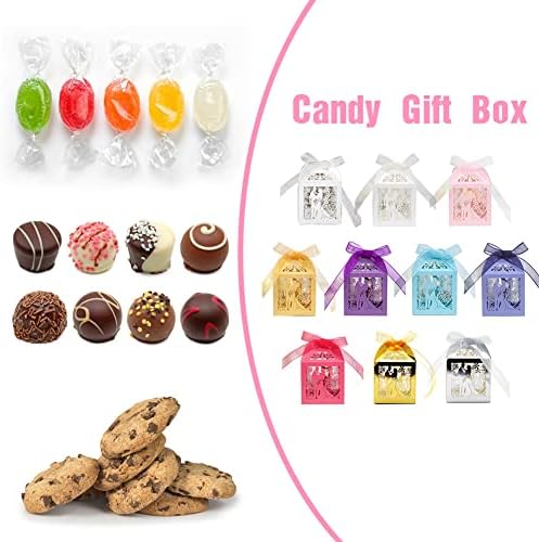 EUBUY 50Pcs Set Hollow Wedding Favor Boxes