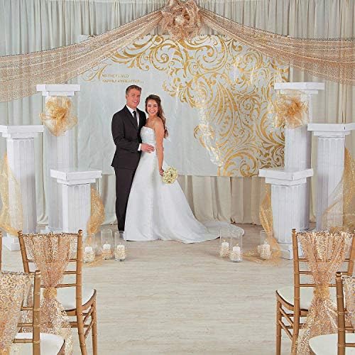 Fun Express 6 Tall Marble-Look Fluted Pillars 2 Pack 1