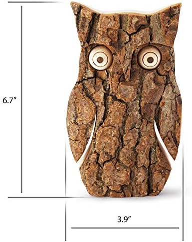 Wooden Owl Figurines Home Decor - Medium