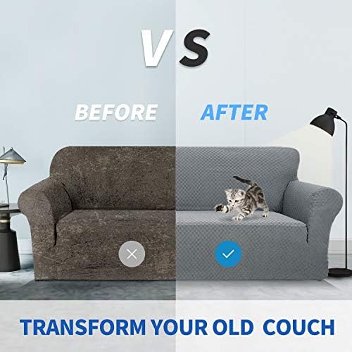 ZNSAYOTX 1 Piece Jacquard Couch Cover for 2 Cushion Loveseat 1