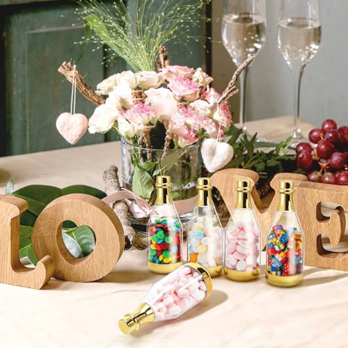 Frcctre 48 Pack Golden Mini Champagne Bottles for Parties